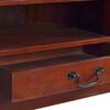 vidaXL Corner TV Cabinet Dark brown Solid mahogany wood Compact corner
