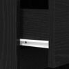 vidaXL Bedside Cabinet Black Engineered wood Standard Bedside Cabinet