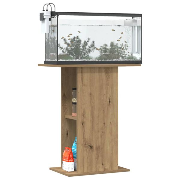 vidaXL Aquarium Stand Artisan Oak Engineered Wood Medium Aquarium Stand