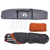 vidaXL Camping Tent Dome 4-Person Gray and Orange Quick Release
