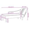 vidaXL Chaise Lounge Dark Grey Fabric (100% polyester), Plywood, Plastic