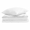 vidaXL 2-in-1 Duvet with Pillow 2 pcs White Down Feather