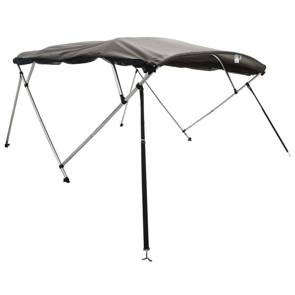 vidaXL 4-bow Bimini Top with Mesh Sidewalls 95.7x(78.7-83.9)x53.9"