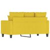 vidaXL 2-seater Sofa Light yellow 100% polyester, metal, textilene