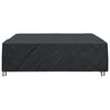 vidaXL Furniture Cover Plain Black 102.36 x 102.36 x 35.43 in 420D
