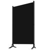 vidaXL 3-Panel Room Divider Black 102.4"x70.9" Fabric