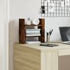 vidaXL Desk Organiser Smoked Oak 13.6x6.1x14.0" Engineered wood