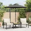 vidaXL Garden Parasol Anthracite Steel, Polyester Large Tiltable