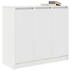 vidaXL Sideboard White Engineered Wood Medium Sideboard Rectangular
