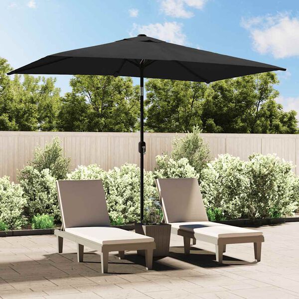 vidaXL Garden Parasol Anthracite Polyester 118.1 x 78.7 in Tiltable
