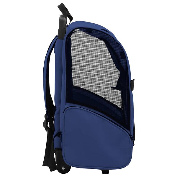 vidaXL Pet Carrier Blue Polyester