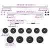 vidaXL Barbell and Dumbbell Set 66.1 lb