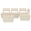 vidaXL Garden Lounge Set Natural Wood Treated Spruce Wood Modular