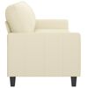 vidaXL 3-seater Sofa Cream