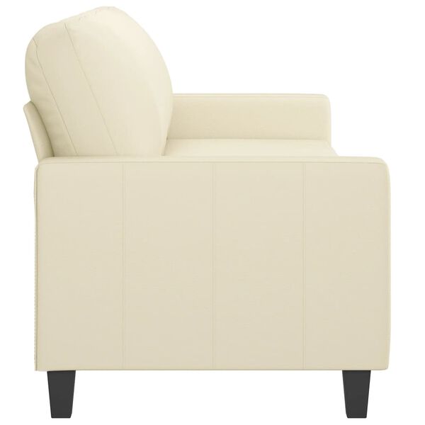 vidaXL 3-seater Sofa Cream