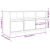 vidaXL TV Stand High Gloss White 40.2"x14.8"x20.7" Engineered Wood