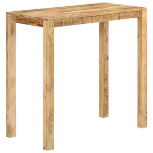 vidaXL Bar Table Natural Wood Solid mango wood, Iron