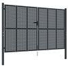 vidaXL Garden Gate Anthracite 118.1x68.9" Steel