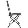vidaXL Folding Garden Chair Set of 2 Anthracite