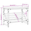 vidaXL Shoe Rack Smoked oak Engineered wood Compact Shoe Rack