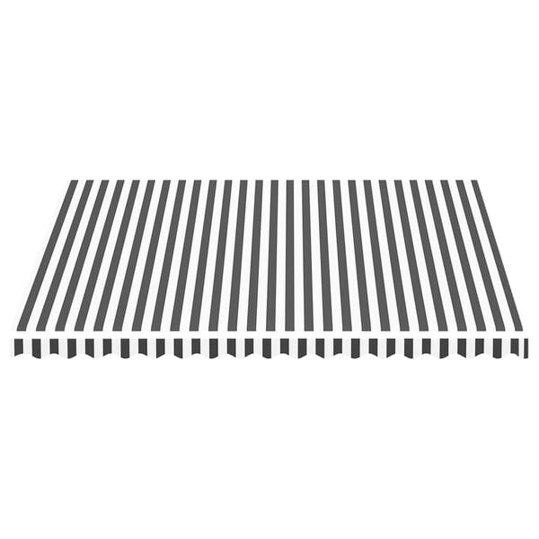 vidaXL Replacement Awning Fabric Anthracite and White