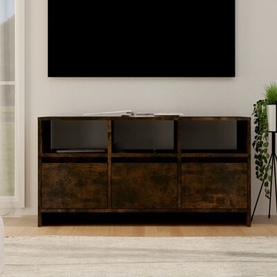 vidaXL TV Cabinet Smoked Oak 40.2"x14.8"x20.7" Engineered Wood