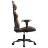 vidaXL Gaming Chair Black and Orange Faux leather, metal, plywood, foam