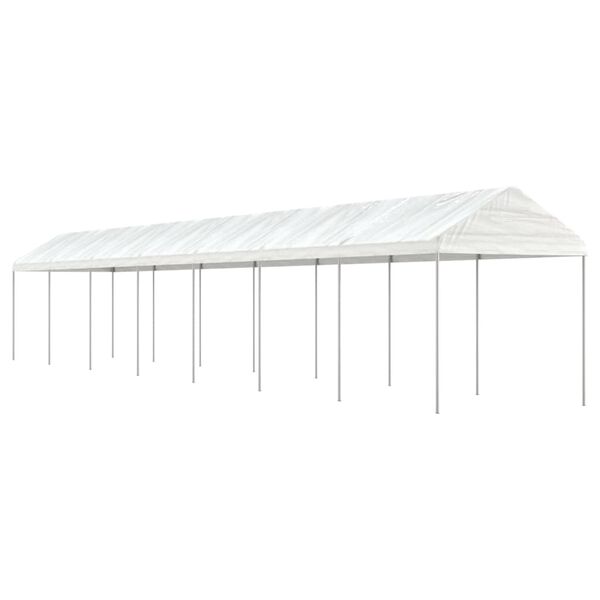 vidaXL Gazebo With Roof White Polyethylene Large UV-resistant materials