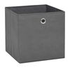 vidaXL Storage Box Set of 10 Gray Non-woven Fabric Collapsible