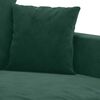 vidaXL Sofa Set Dark Green Velvet, Polyester, Metal, Textilene, Plywood