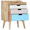 vidaXL Bedside Cabinet Brown Solid Mango Wood Medium Bedside Cabinet
