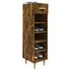 vidaXL Shoe Cabinet Smoked Oak Engineered Wood