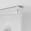 vidaXL Shower Roller Blind Transparent with leaf pattern