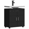 vidaXL Bathroom Cabinet Set TULUM Black 23.62 x 13.39 x 24.80 in
