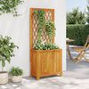 vidaXL Planter Brown Solid Acacia wood Medium Planters Planter