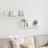 vidaXL Wall Shelf White Engineered wood Medium Floating Wall Shelf