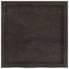 vidaXL Bathroom Countertop Dark Brown 23.6 x 23.6 x (0.8-1.6) " Treated Solid Wood