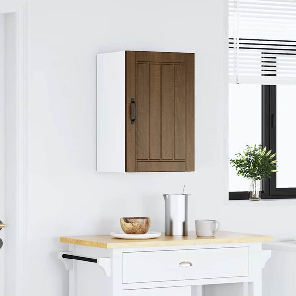 vidaXL Kitchen Wall Cabinet Brown Oak Engineered Wood Small
