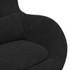 vidaXL Egg Chair Black 24.80 x 28.74 x 35.43 in Velvet