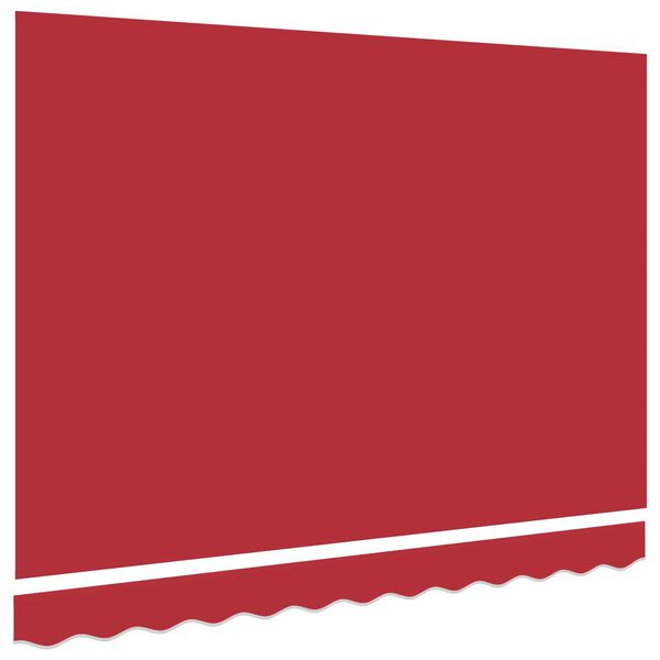 vidaXL Awning Replacement Fabric Red 137.80" x 98.43" Canvas