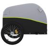 vidaXL Bike Trailer Black and Green 66.1 lb Iron