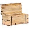vidaXL Chest Natural Solid Mango Wood Large Chest Rectangular Rustic