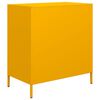 vidaXL Sideboard Mustard Yellow Cold-rolled Steel 26.8 x 15.4 x 28.9 in