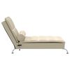 vidaXL Massage Chaise Lounge Cream