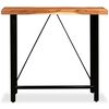 vidaXL Bar Table Natural wood with black legs Solid acacia wood, Steel