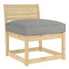 vidaXL Pallet Cushion for suitable for Seat Taupe 31.5" x 31.5" x 4.7