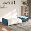 vidaXL Sofa Bed Blue Velvet, Wood, Plastic 2-Seater
