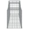 vidaXL Gabion Basket Set of 7 Silver Galvanized Iron Large Durable