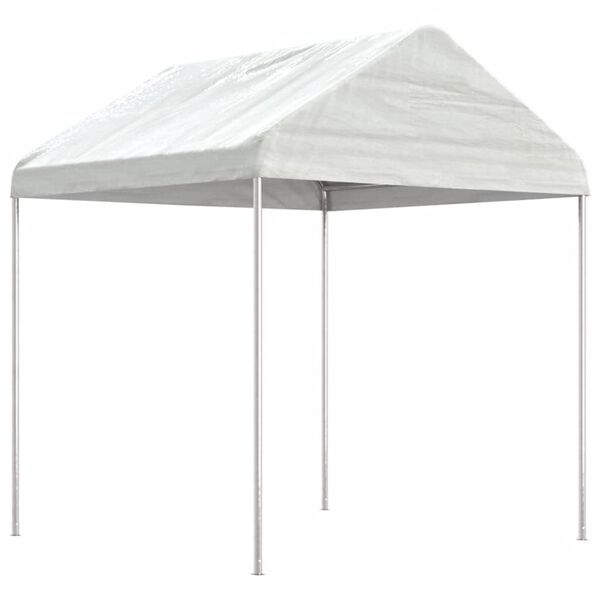 vidaXL Gazebo With Roof White Polyethylene Extra Large Durable