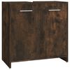 vidaXL Bathroom Furniture Set Smoked oak Engineered wood Standard